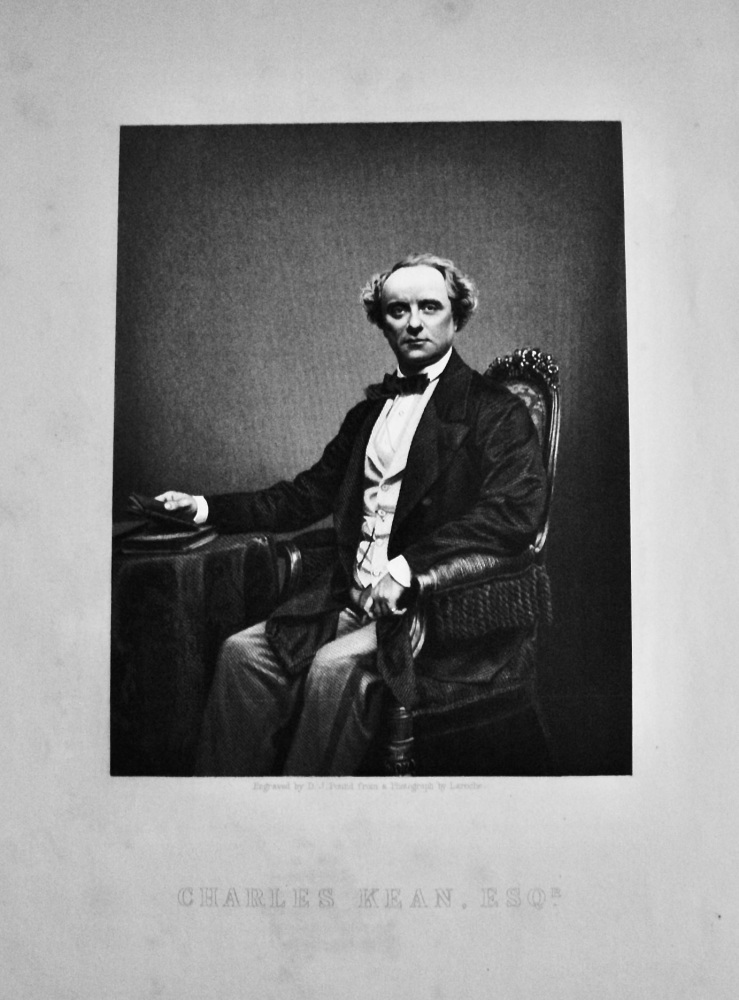 Charles Kean, Esq.  (Actor). 1859.
