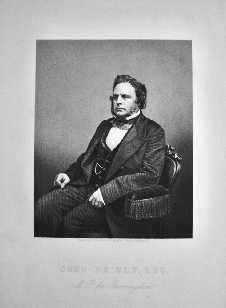 John Bright, Esq.  M.P. for Birmingham.  1859.
