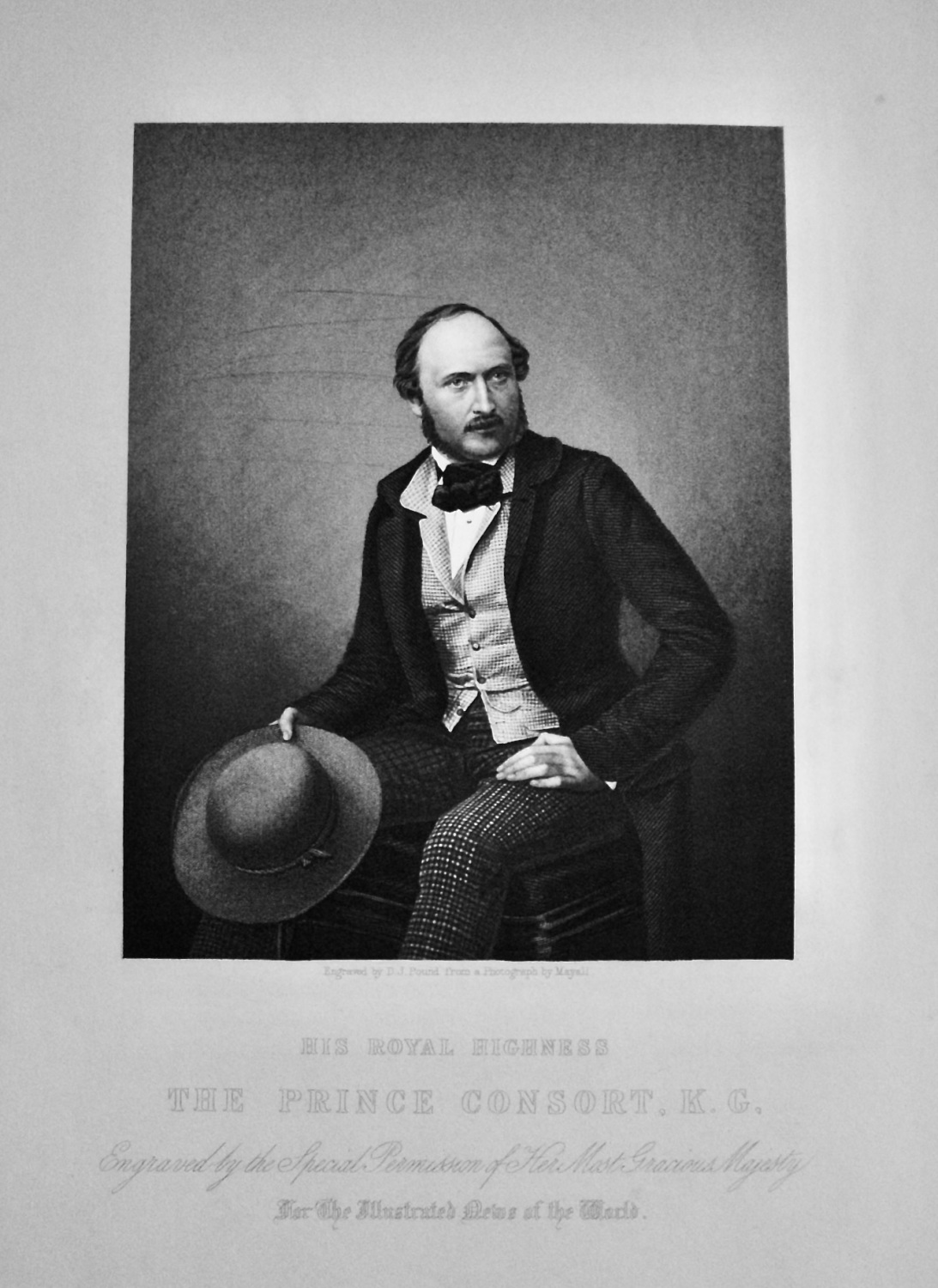His Royal Highness  The Prince Consort, K.G.   Engraved by Special Permissi