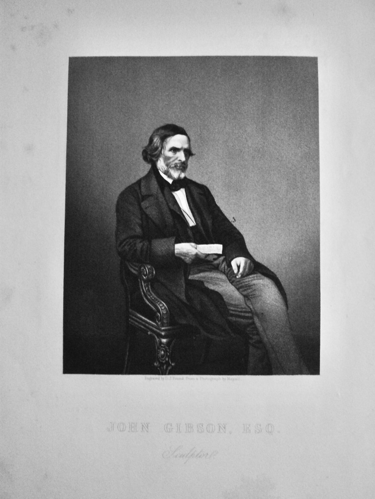 John Gibson Esq.  (Sculptor)  1859.