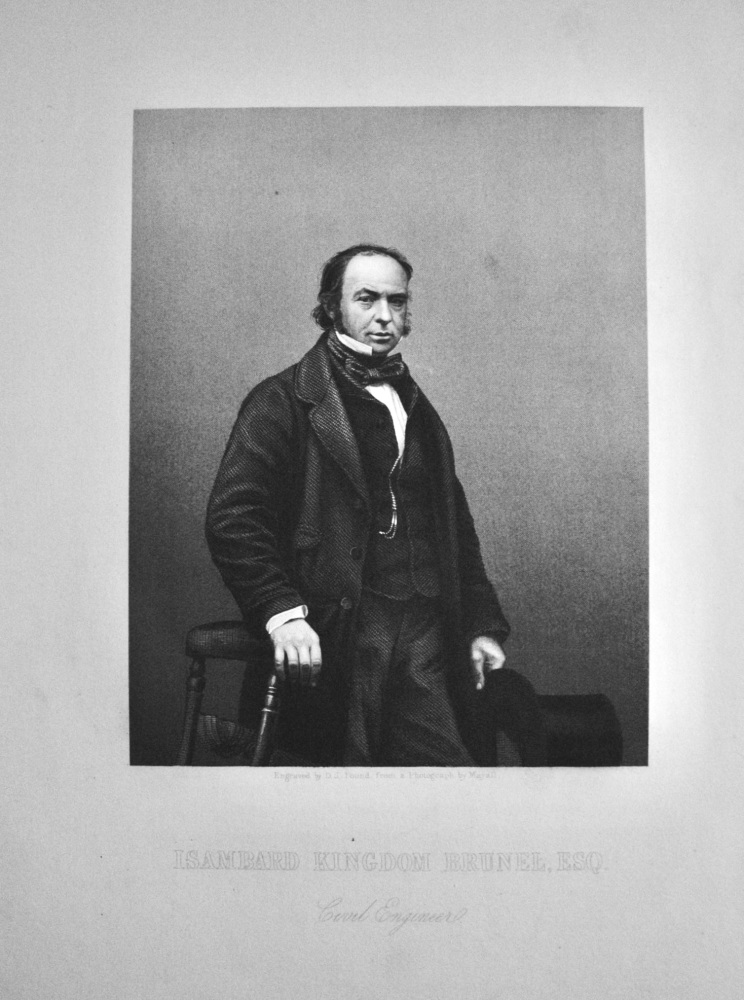 Isambard Kingdon Brunel Esq.  Civil Engineer.  1859.