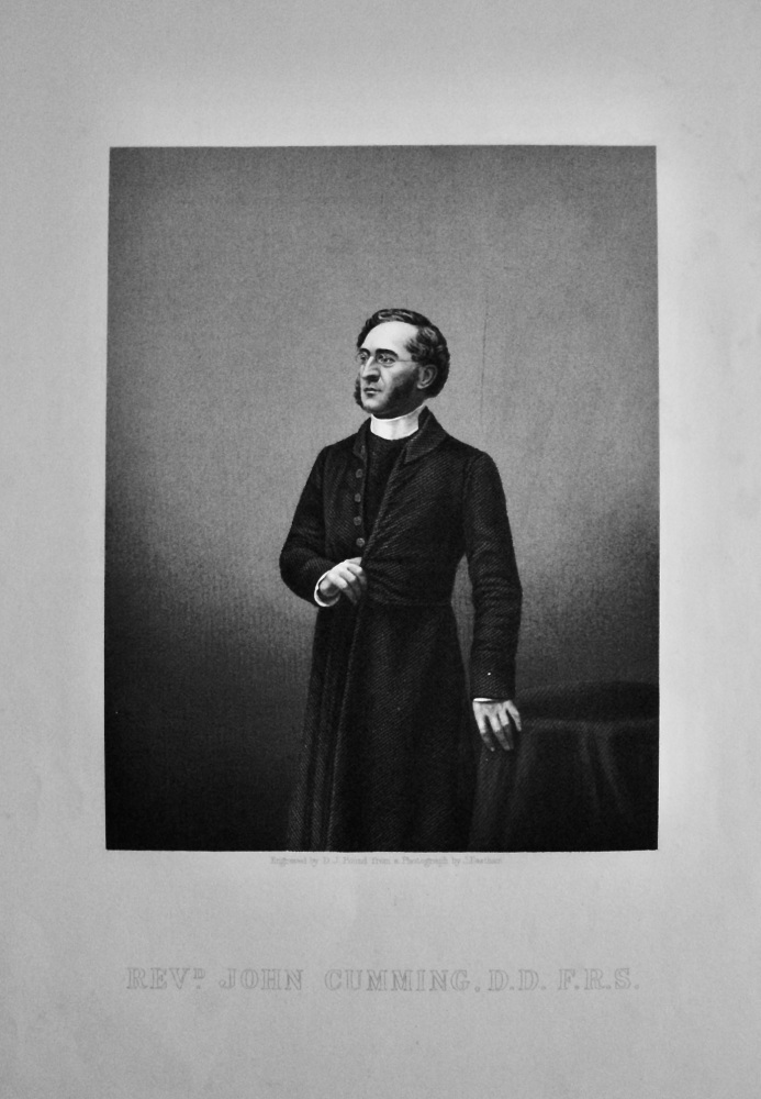 Reverend John Cumming, D.D.   F.R.S.   1859.
