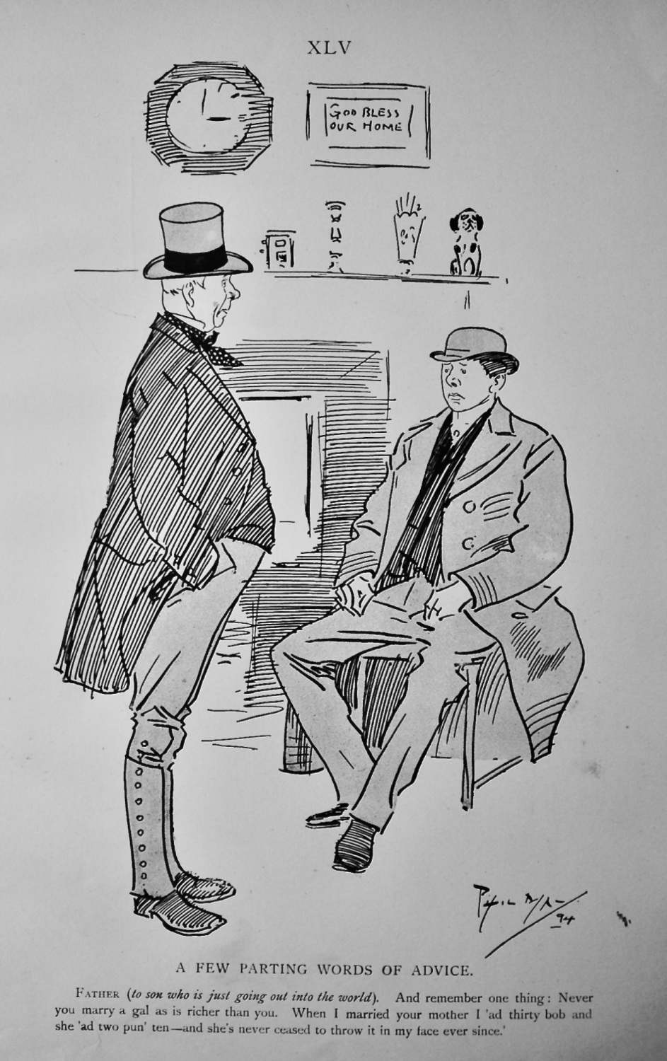 A Few Parting Words of Advice.  1897.