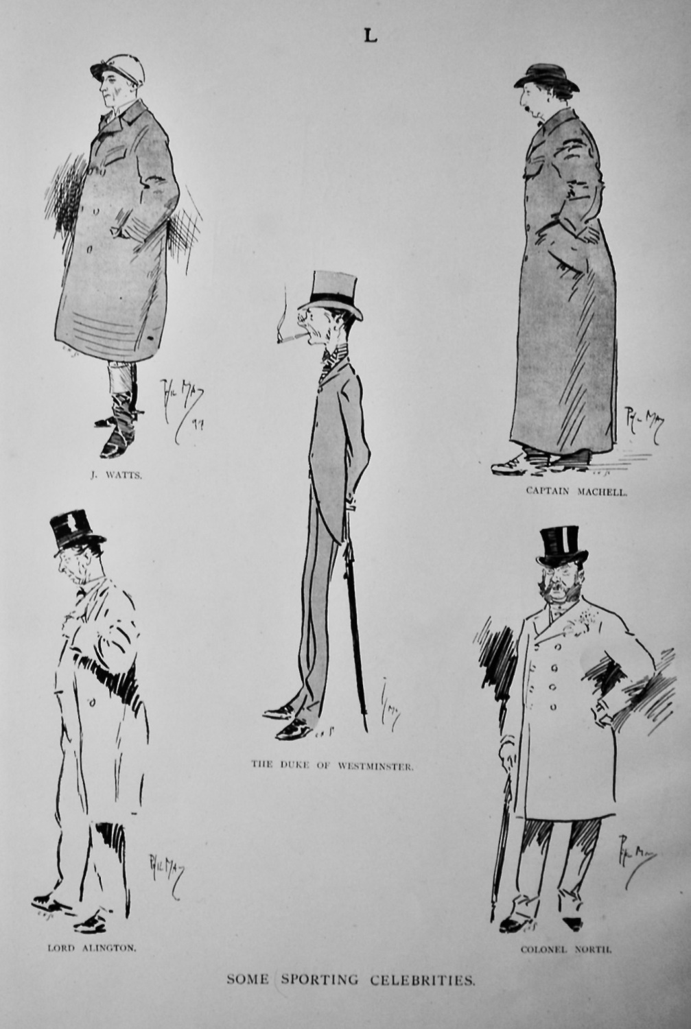 Some Sporting Celebrities.  1897.