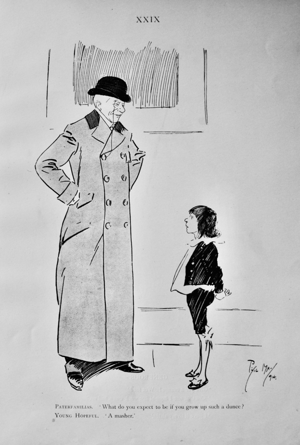 Paterfamilias.  'What do you expect to be if you grow up such a dunce ?.