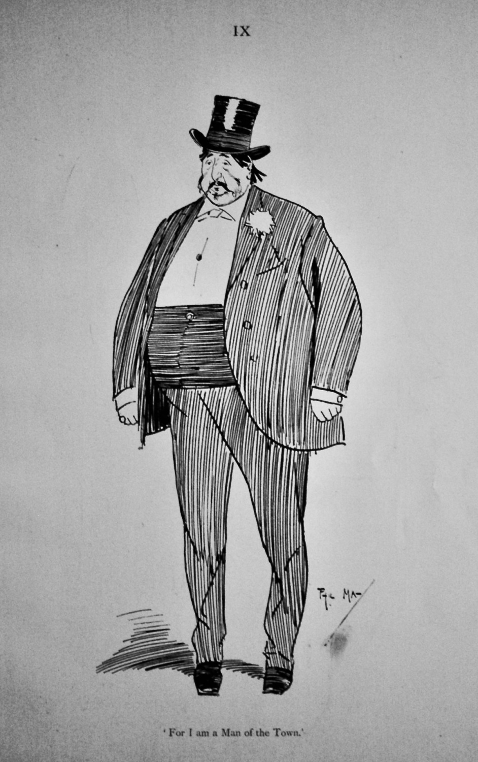 'For I am a Man of the Town.'  1897.