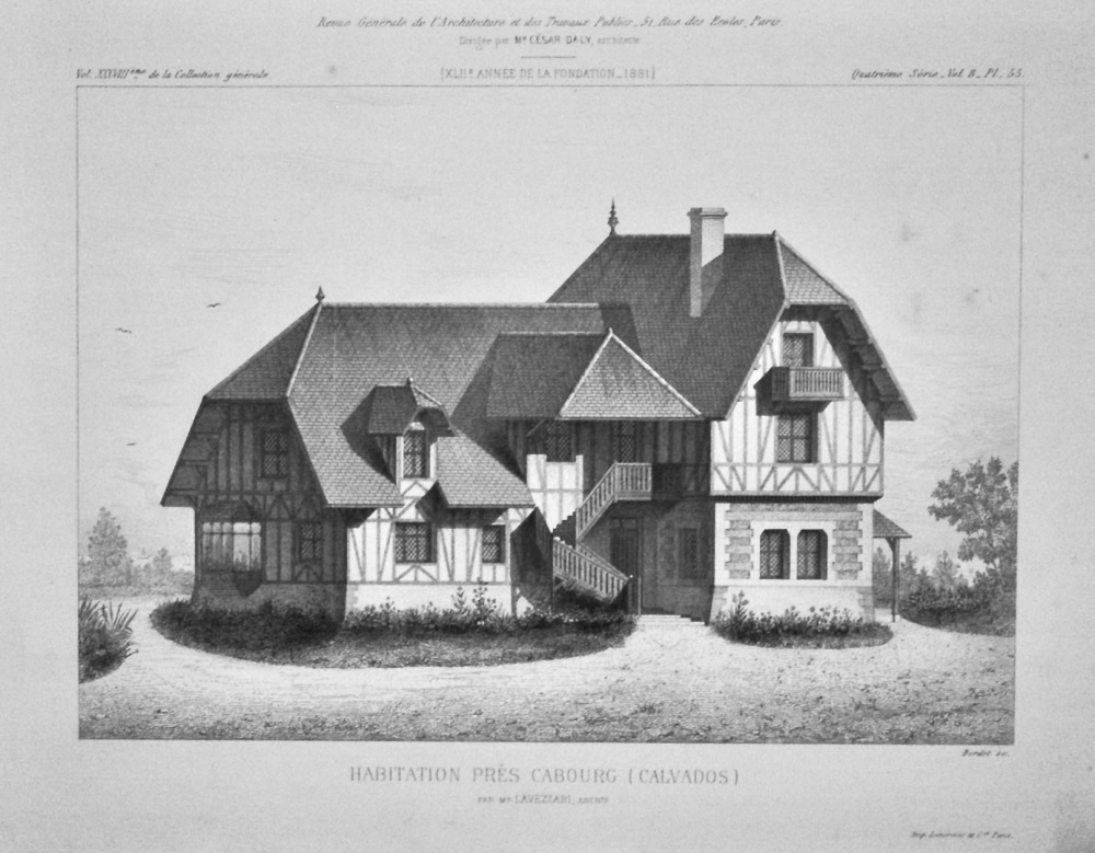 Habitation Près Cabourg  (Calvados).  1881.