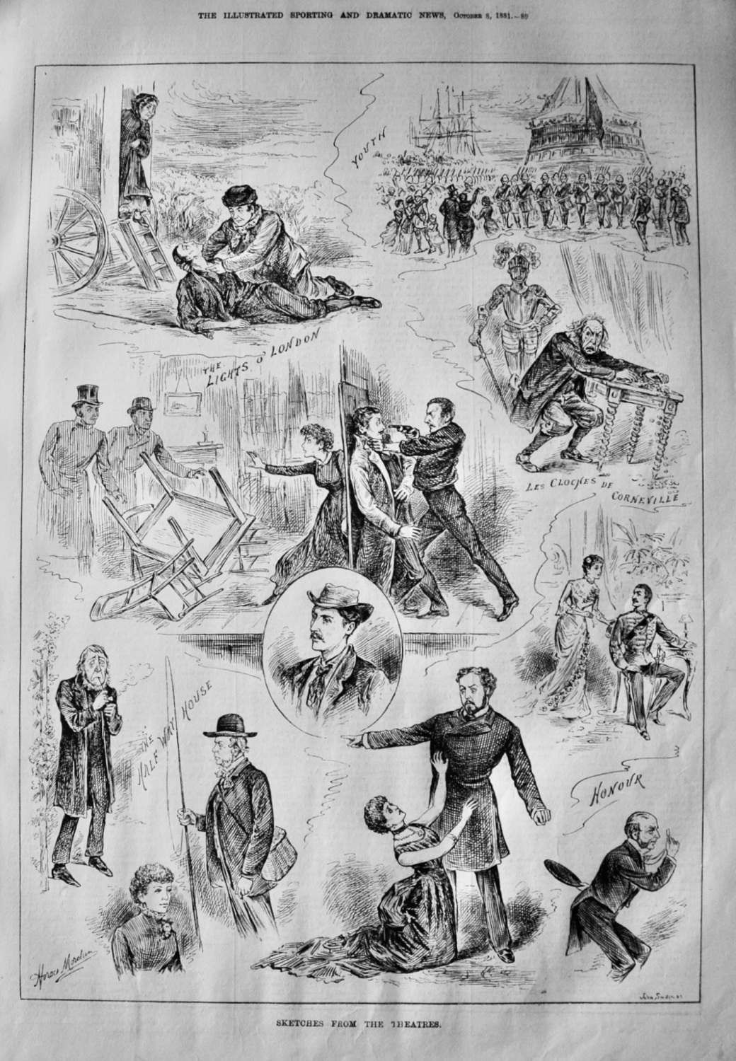 Sketches from the Theatres.  1881.