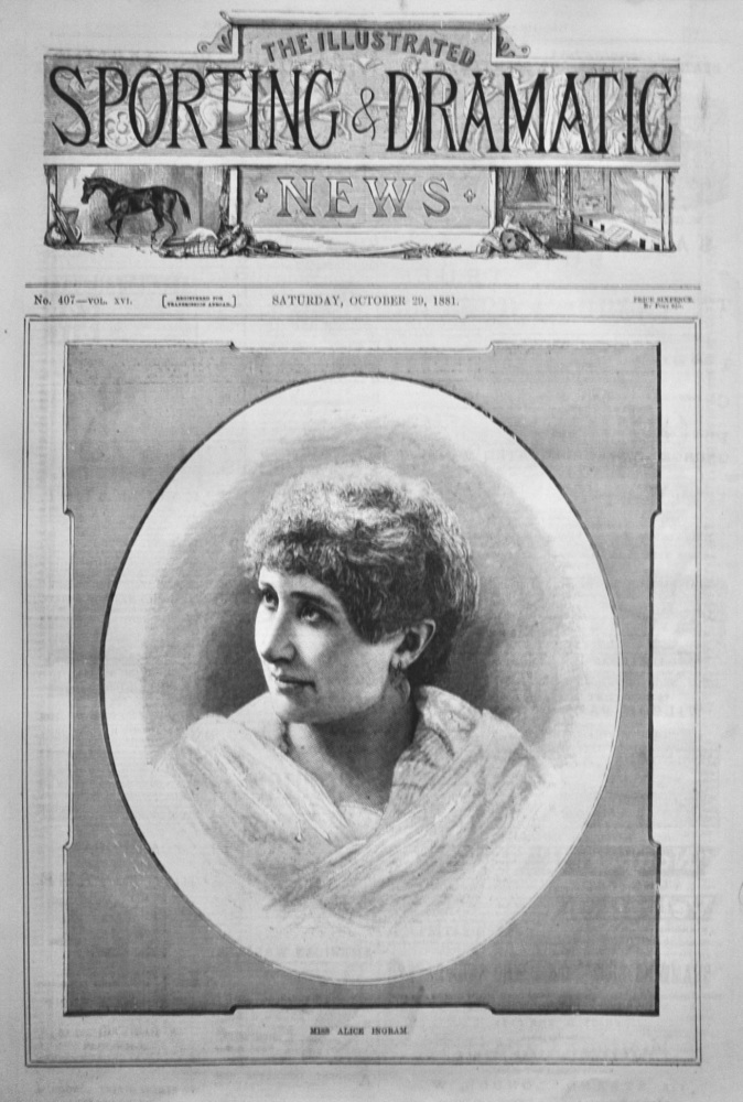 Miss Alice Ingram.  1881.