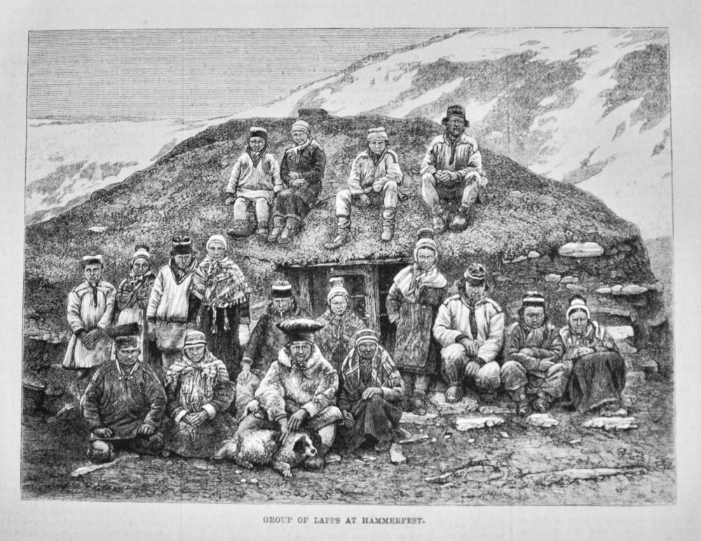 Group of Lapps at Hammerfest.  1881.