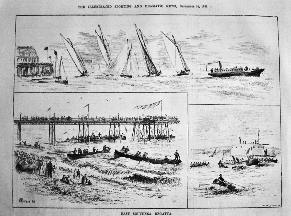 East Southsea Regatta.  1881.