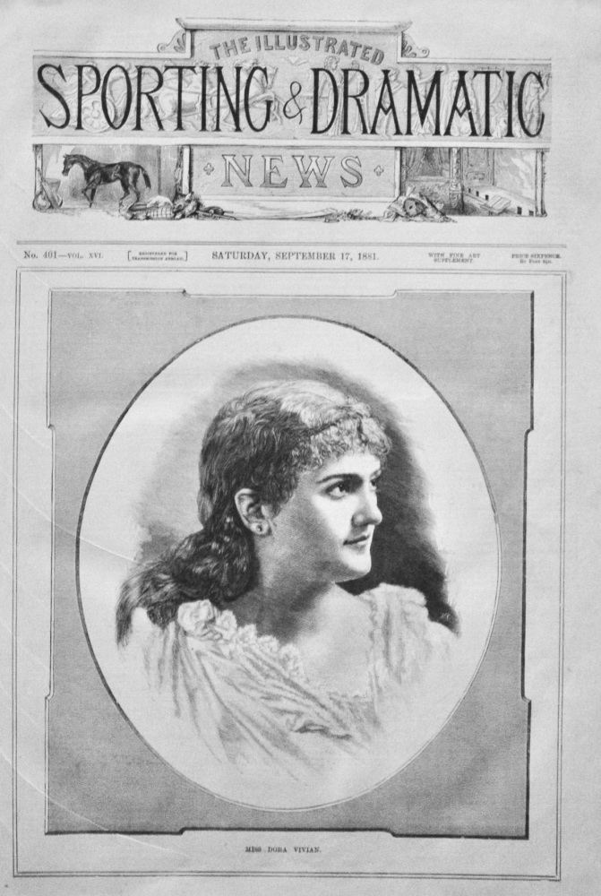 Miss Dora Vivian.  1881.