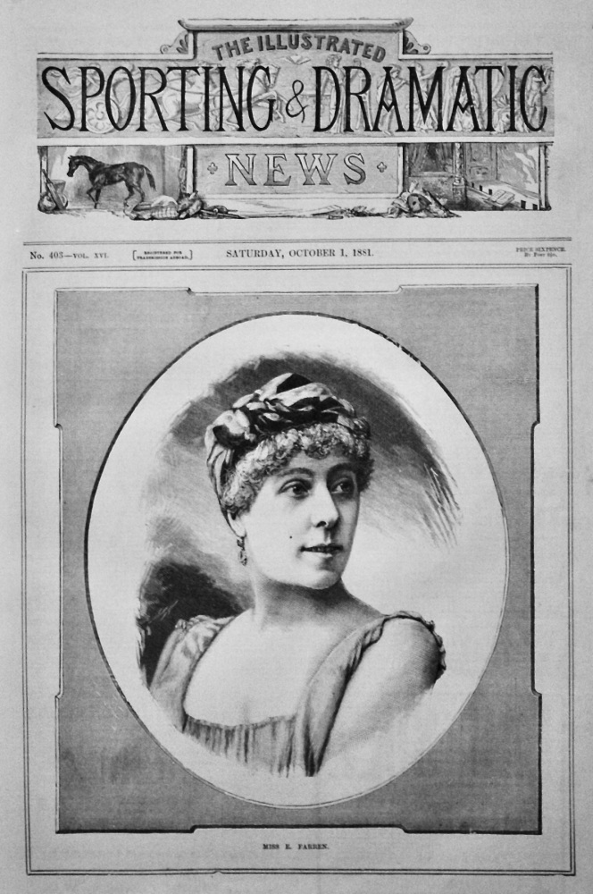 Miss E. Farren. (Actress)  1881.