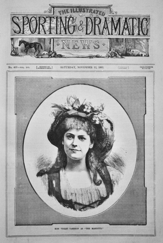 Miss Violet Cameron as "The Mascotte."  1881.