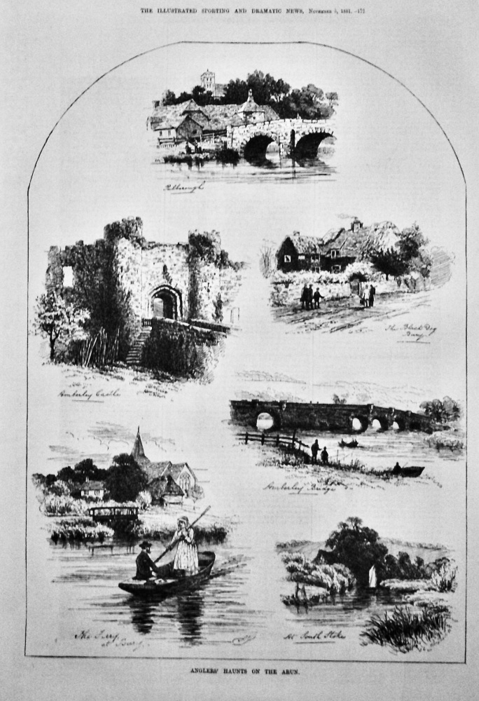 Anglers' Haunts on the Arun.  1881.