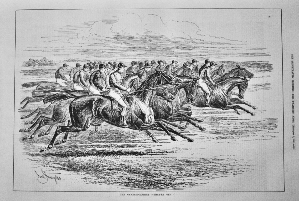 The Cambridgeshire- "They're Off !"    1881.