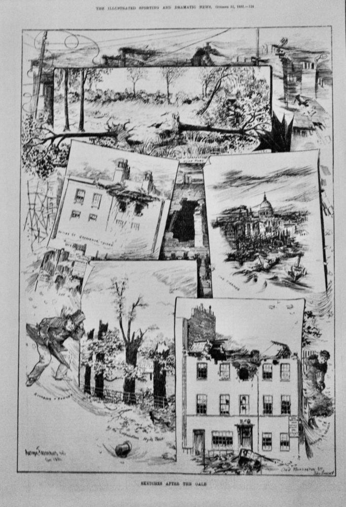 Sketches after the Gale.  1881.