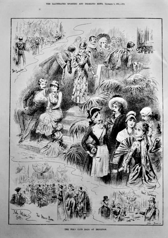 The Polo Club Ball at Brighton.  1881.