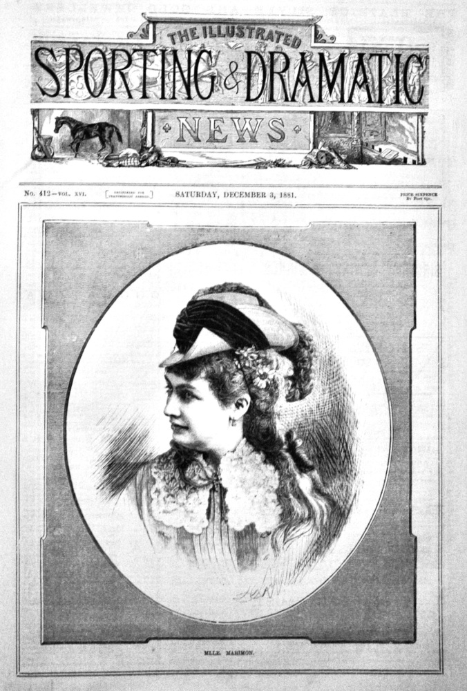 Mlle. Marimon. (Opera Singer) 1881.