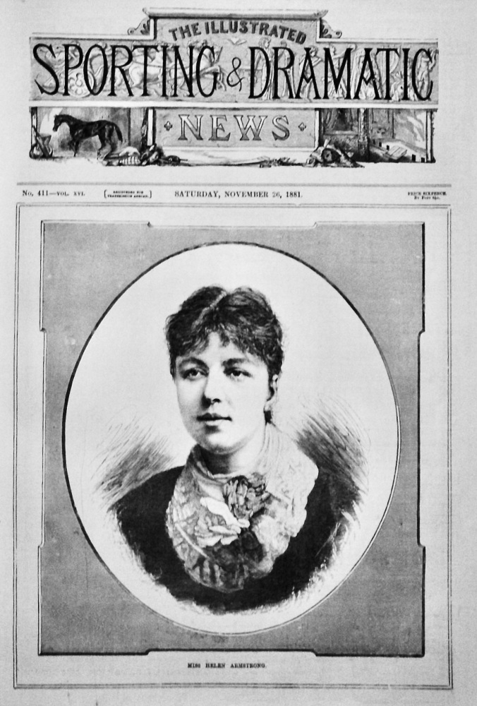Miss Helen Armstrong.  (Opera Singer).  1881.