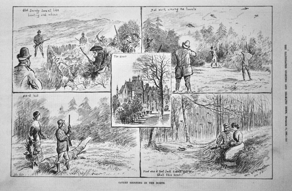 Old Covert Shooting in the North.  1881.