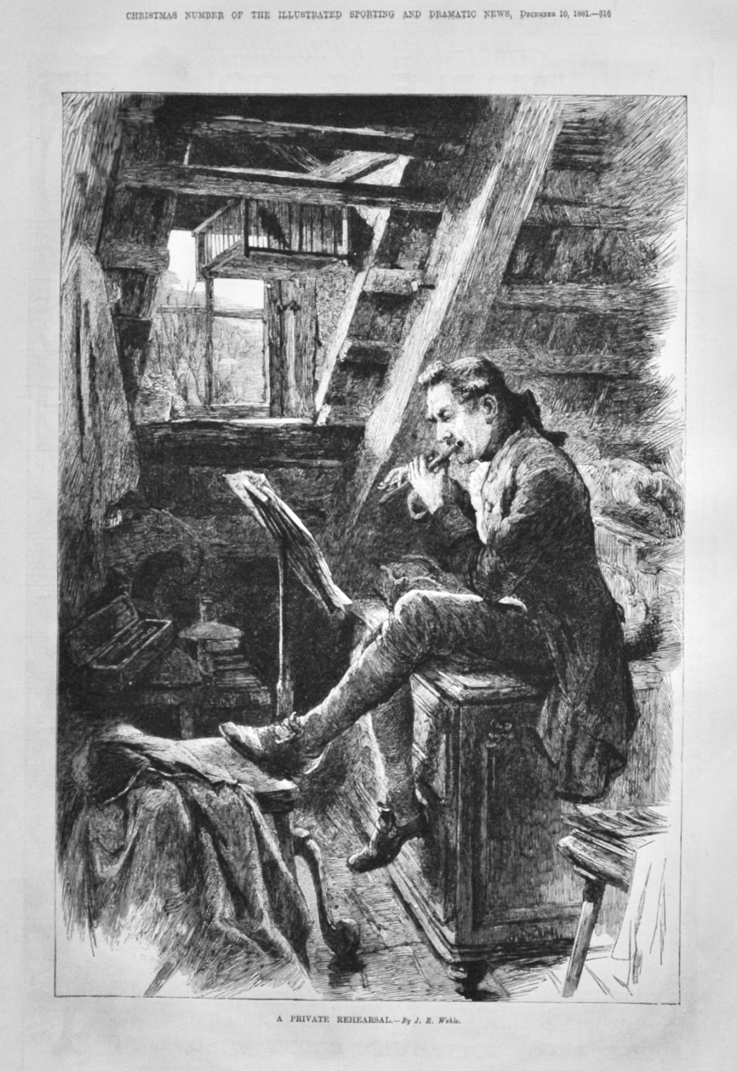 A Private Rehearsal.  1881.