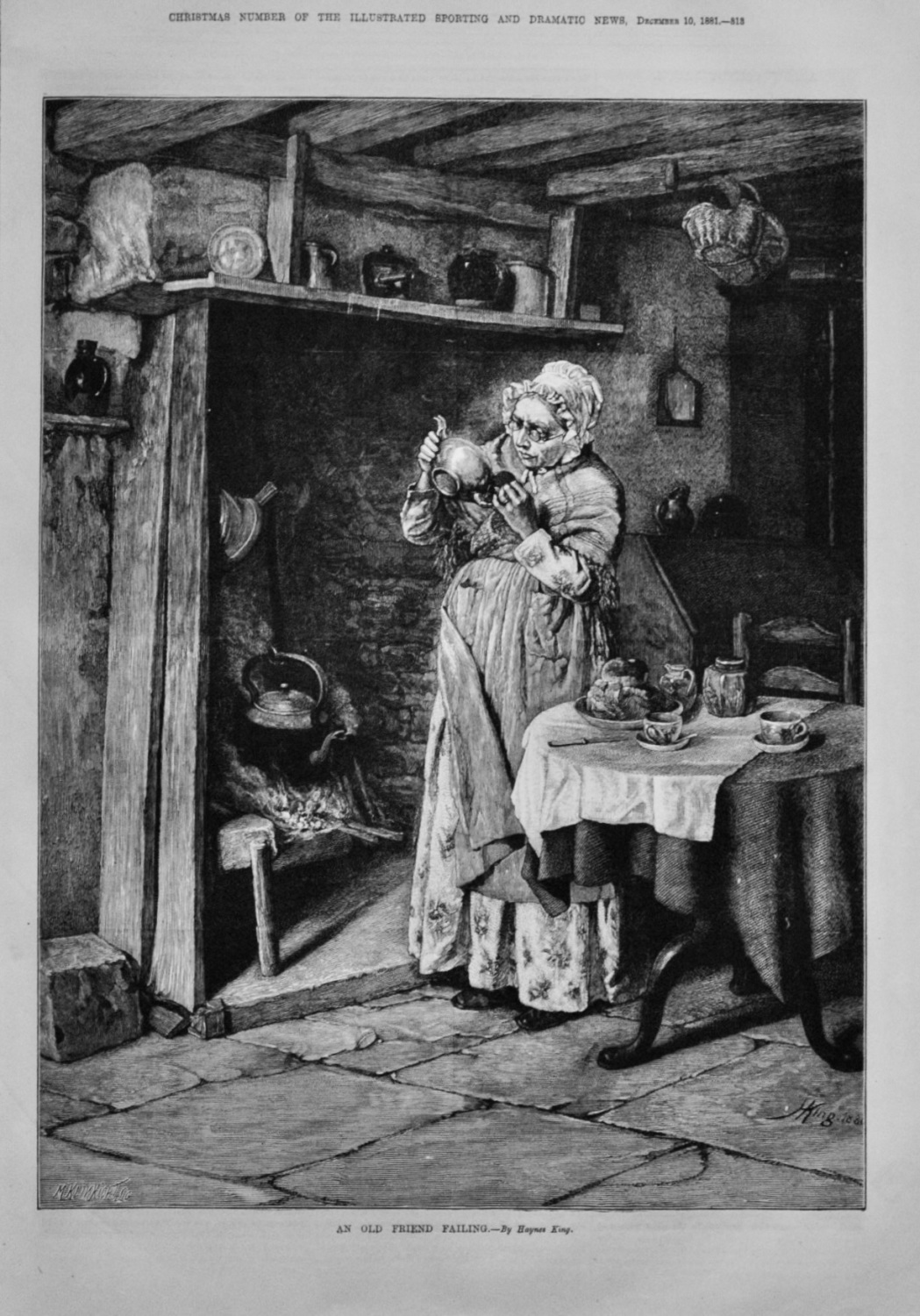 An Old Friend Failing.  1881.