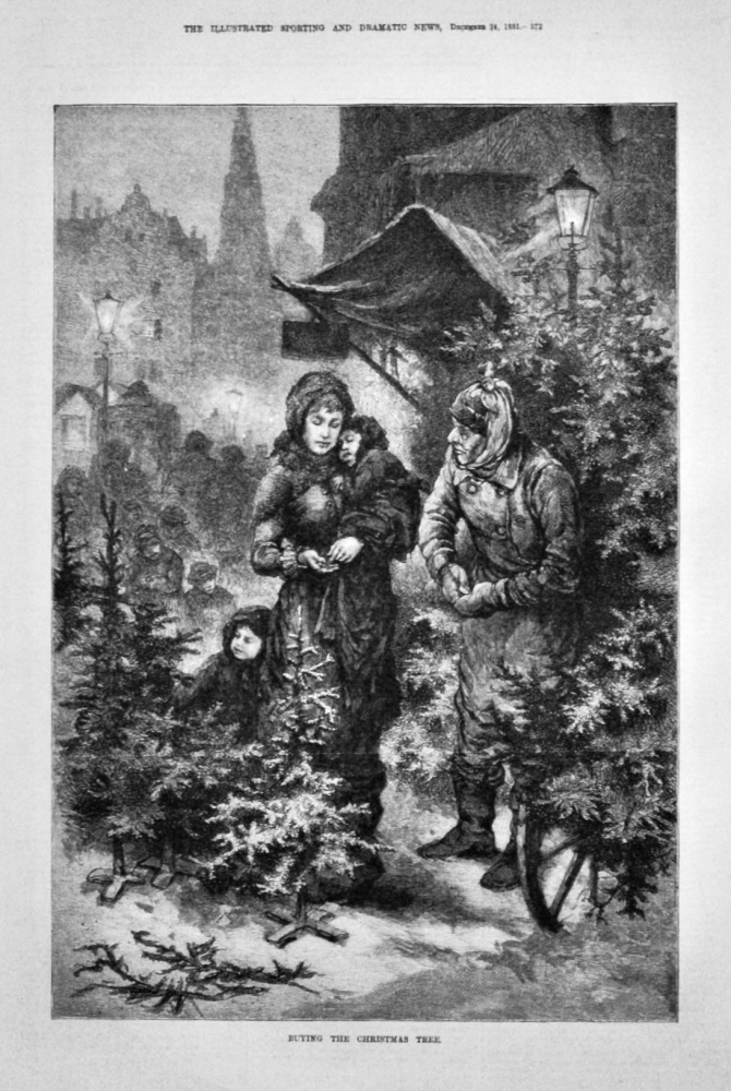 Buying the Christmas Tree.  1881.