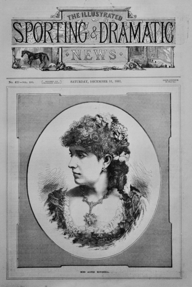 Miss Agnes Mitchell.  1881.