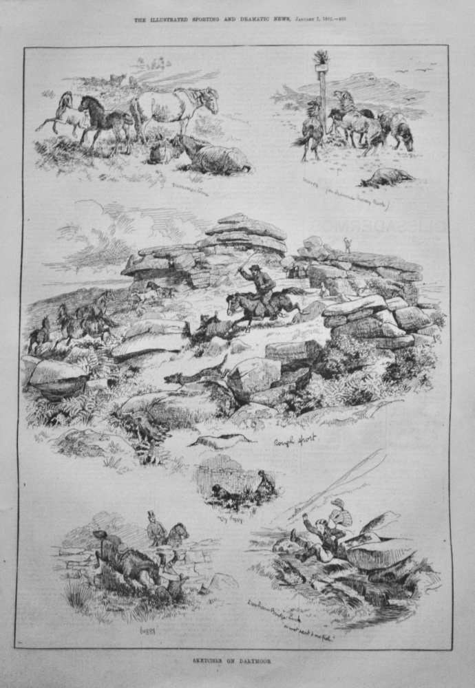 Sketches on Dartmoor.  1882.