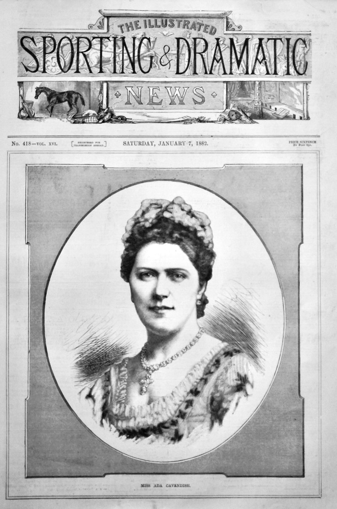 Miss Ada Cavendish.  1882
