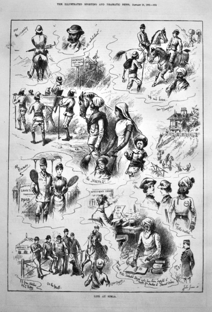 Life at Simla.  1882.