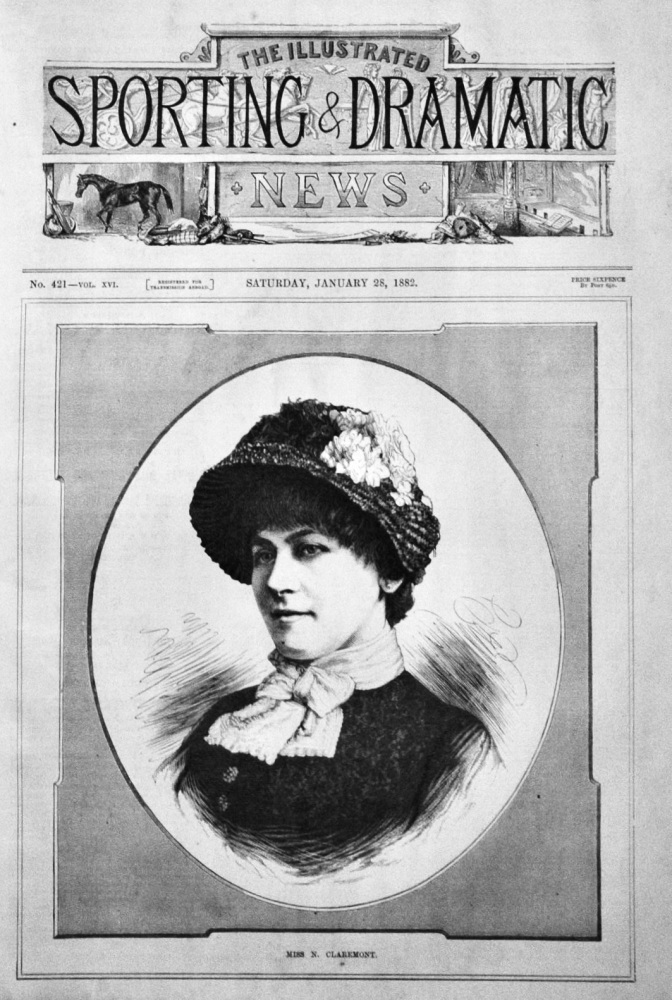 Miss N. Claremont.  (Actress)  1882.