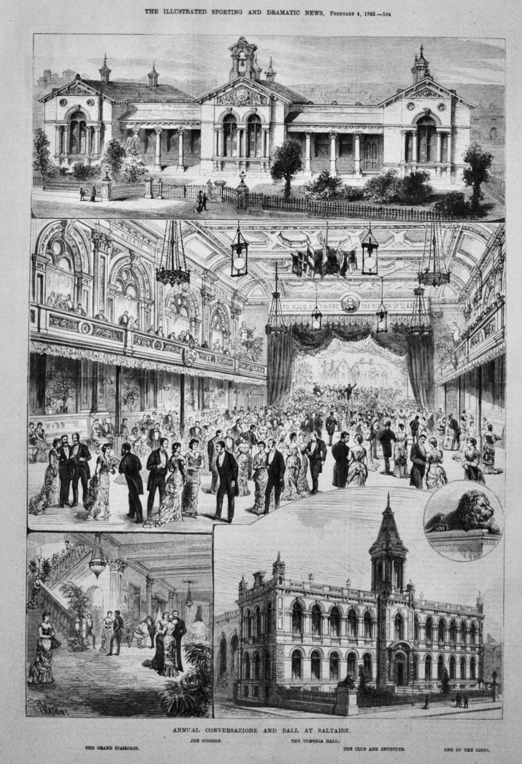 Annual Conversazione and Ball at Saltaire.  1882.