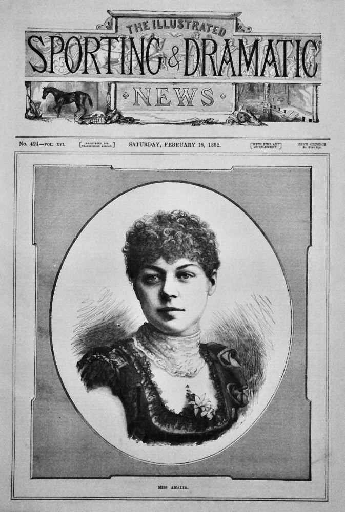Miss Amalia. (Actress)  1882.