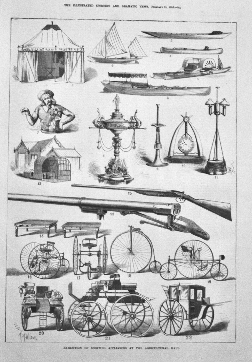 Exhibition of Sporting Appliances at the Agricultural Hall.  1882.