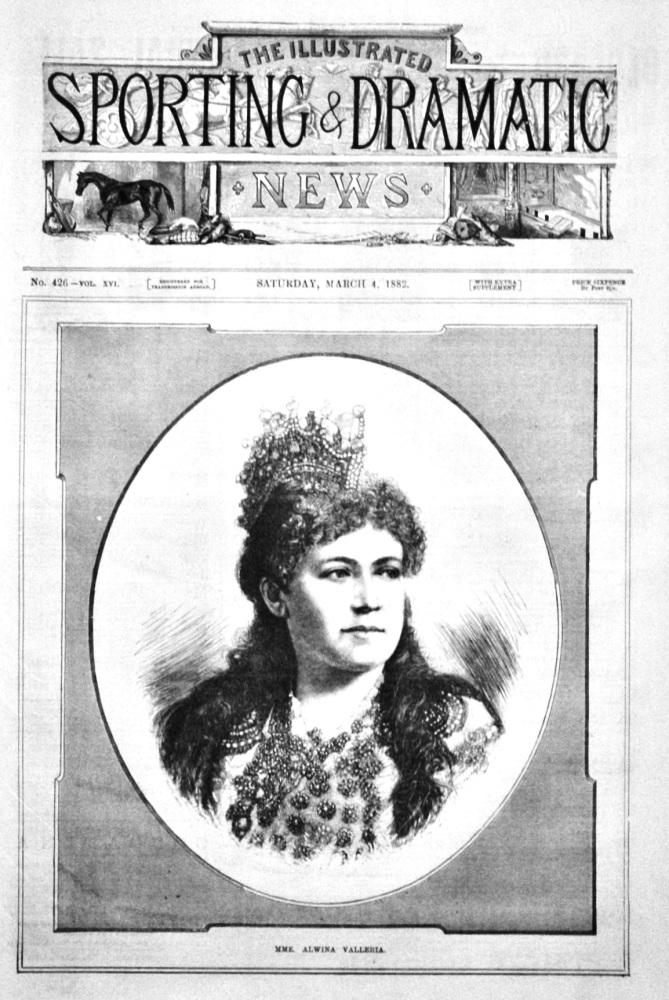 Mme. Alwina Valleria.  (Singer)  1882.