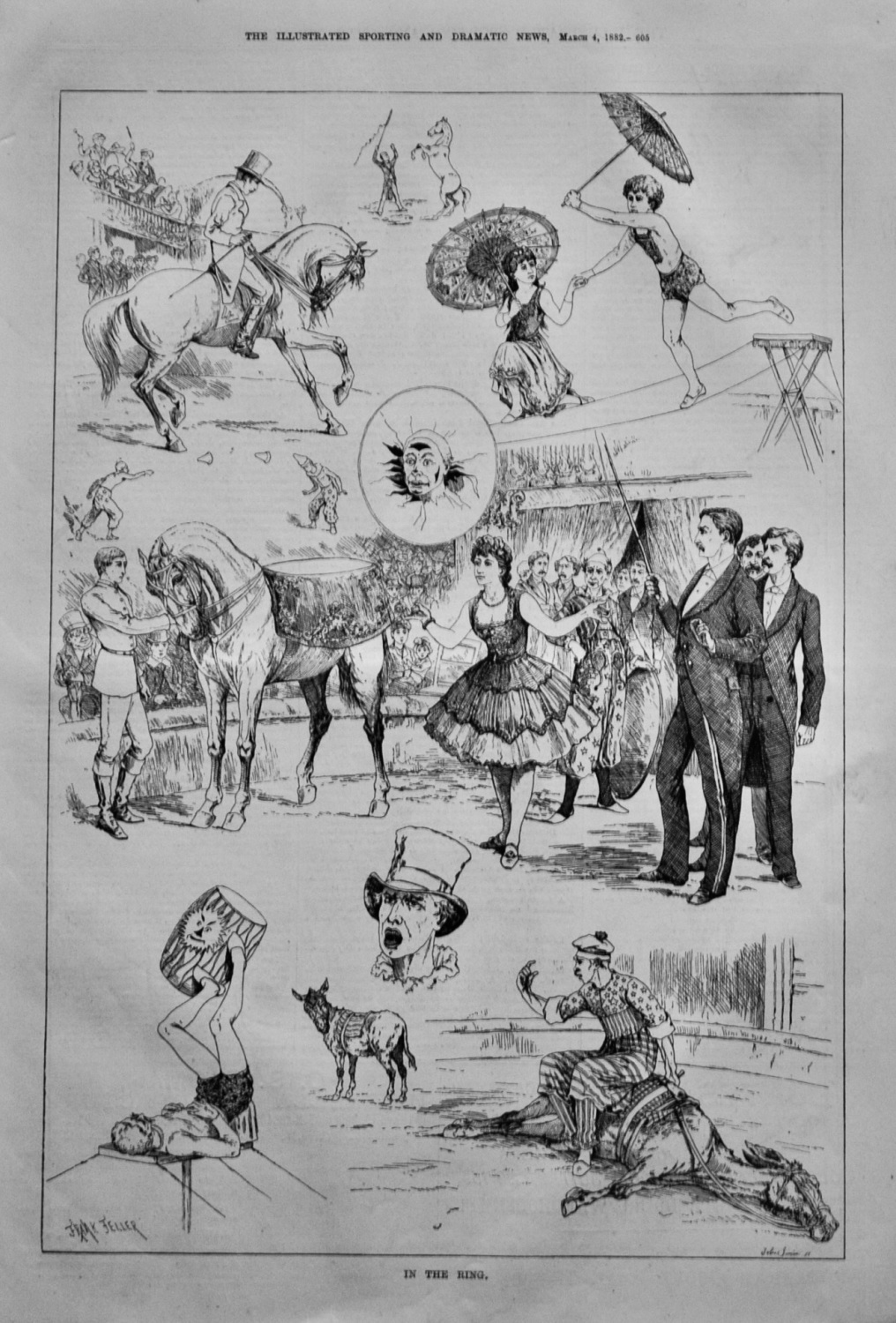 In the Ring.  (Circus)  1882.