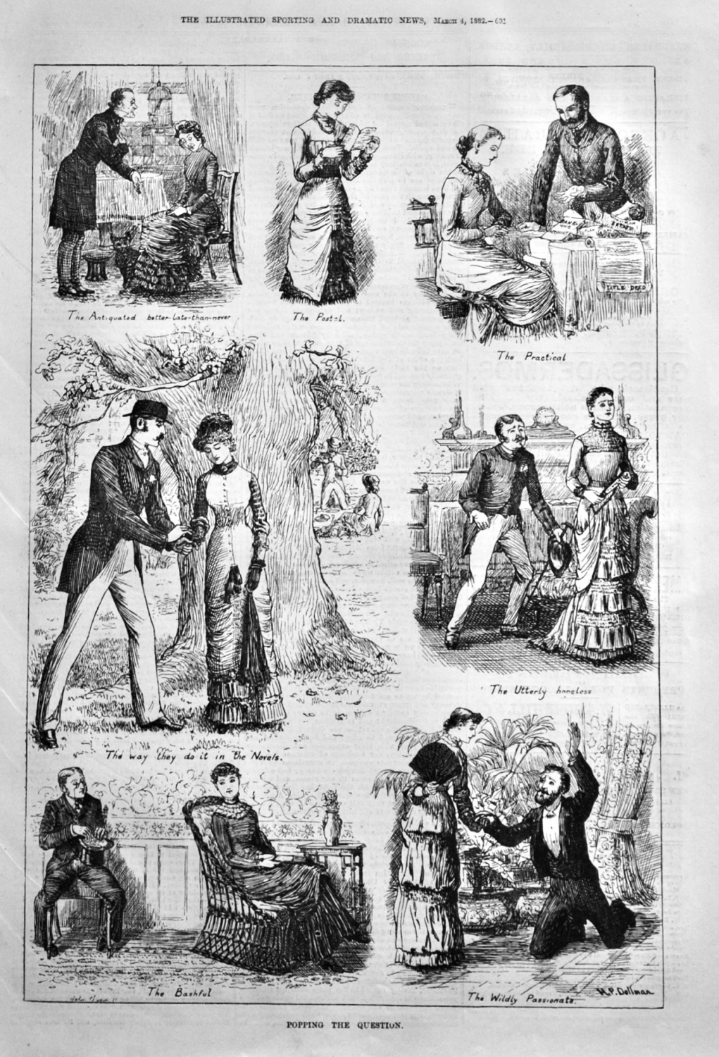 Popping the Question.  1882.