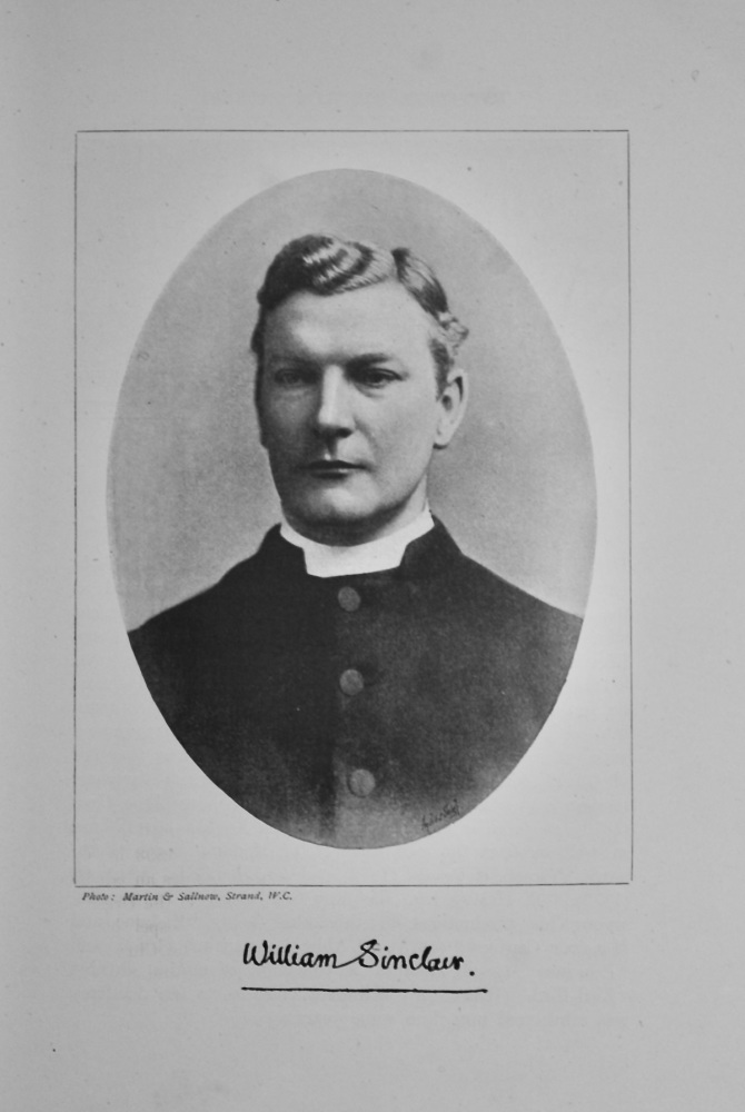 The Ven. Archdeacon William Sinclair.  1895.