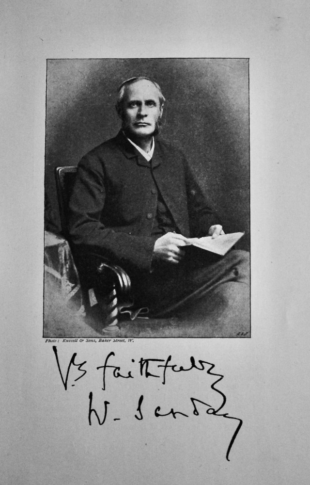 The Rev. Professor Sanday. 1895.