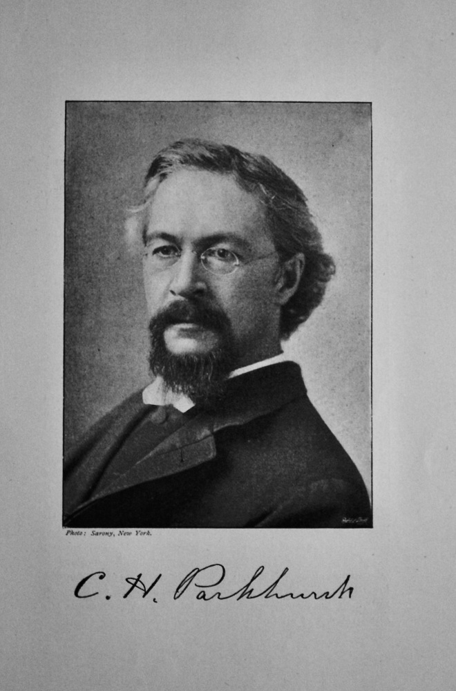 The Rev Dr. Parkhurst.  1895.