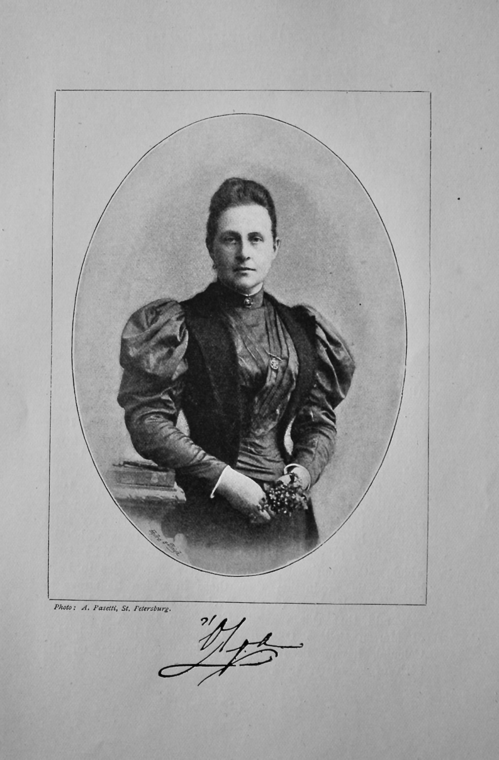 Her Majesty the Queen of the Hellenes.  (Queen of Greece)  1895.