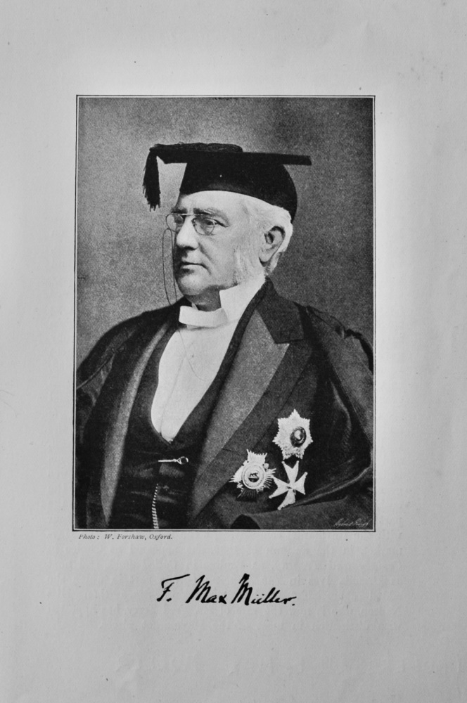 Professor F. Max Muller.  (Philology)  1895.