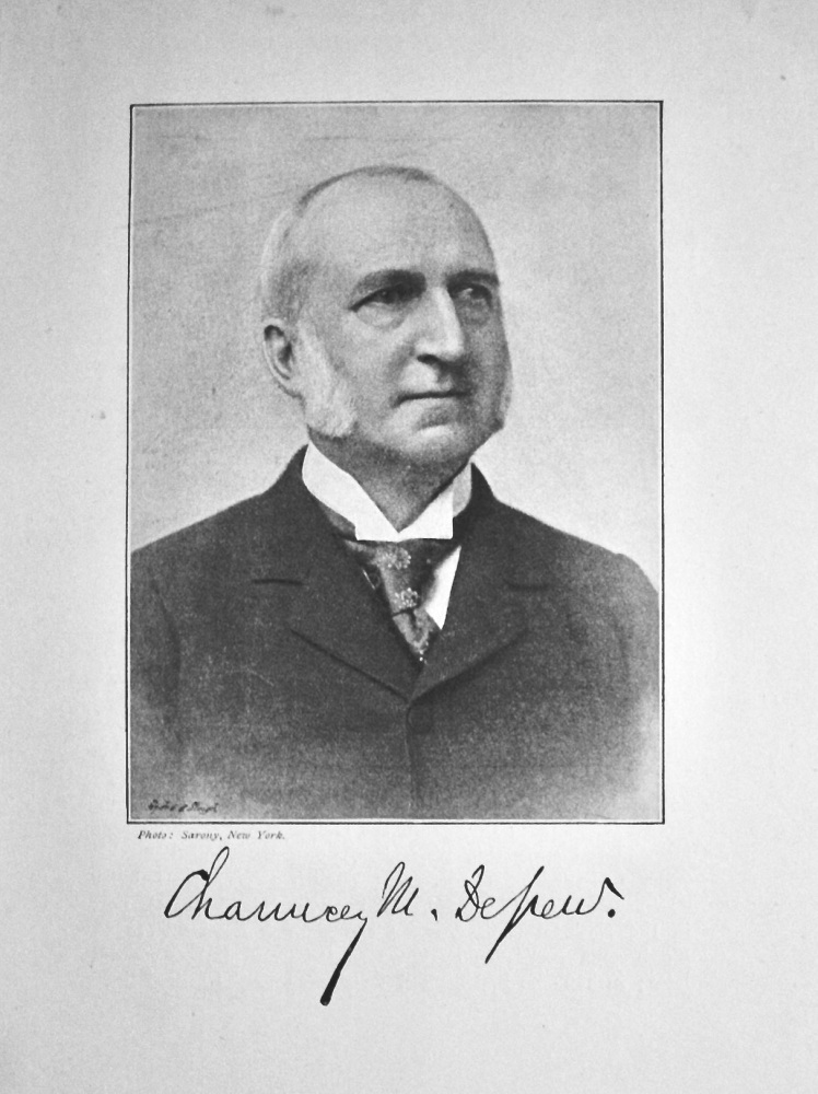 Mr. Chauncey Depew.  Orator, Lawyer and Railway Manager, 1895.
