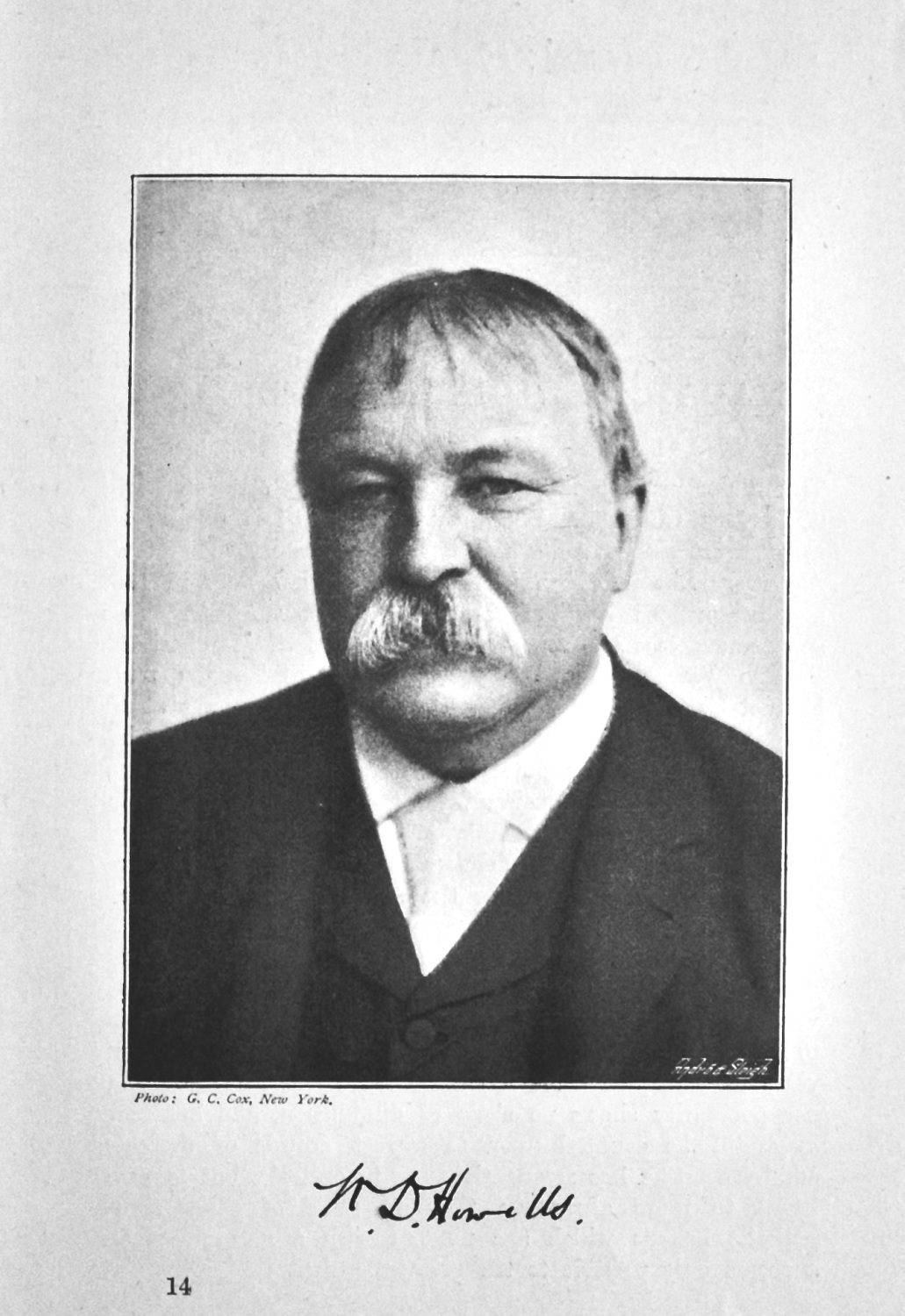 Mr. W. D. Howells.  (Writer)  1895.