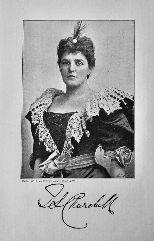 Lady Randolph Churchill.  1895.