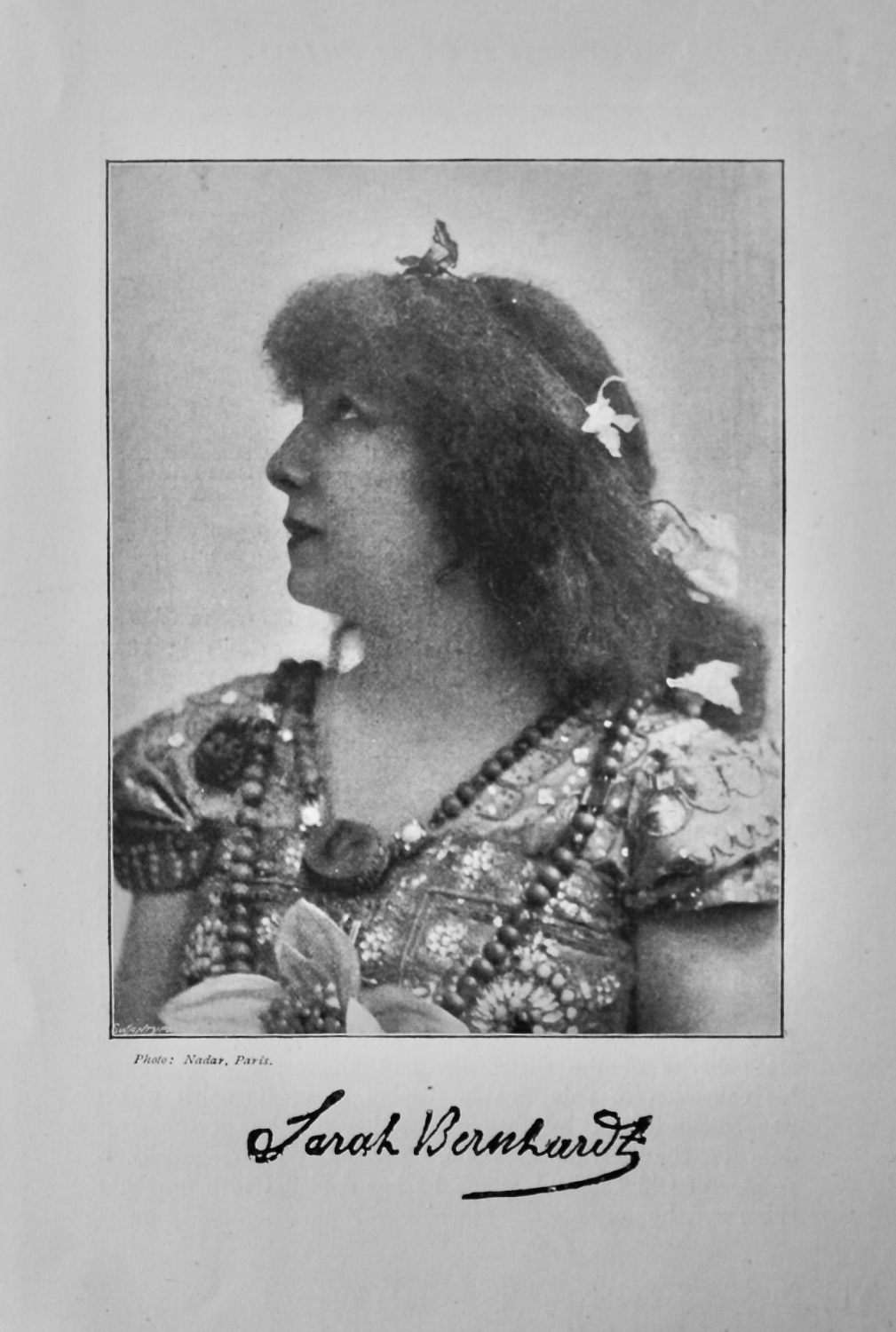 Madame Sarah Bernhardt.  1895.
