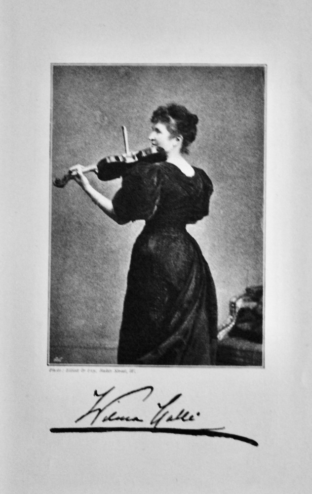 Lady Halle. (Violinist)  1895.