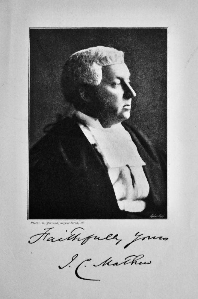 Sir James C. Mathew.  (Judge) 1895.